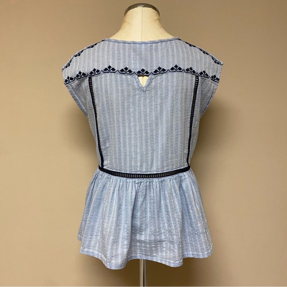 Nordstrom Caslon Cross-Stitch Blouse - Picture 4 of 6